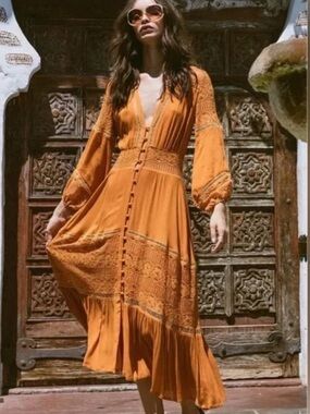 Spell Olivia Maple dress